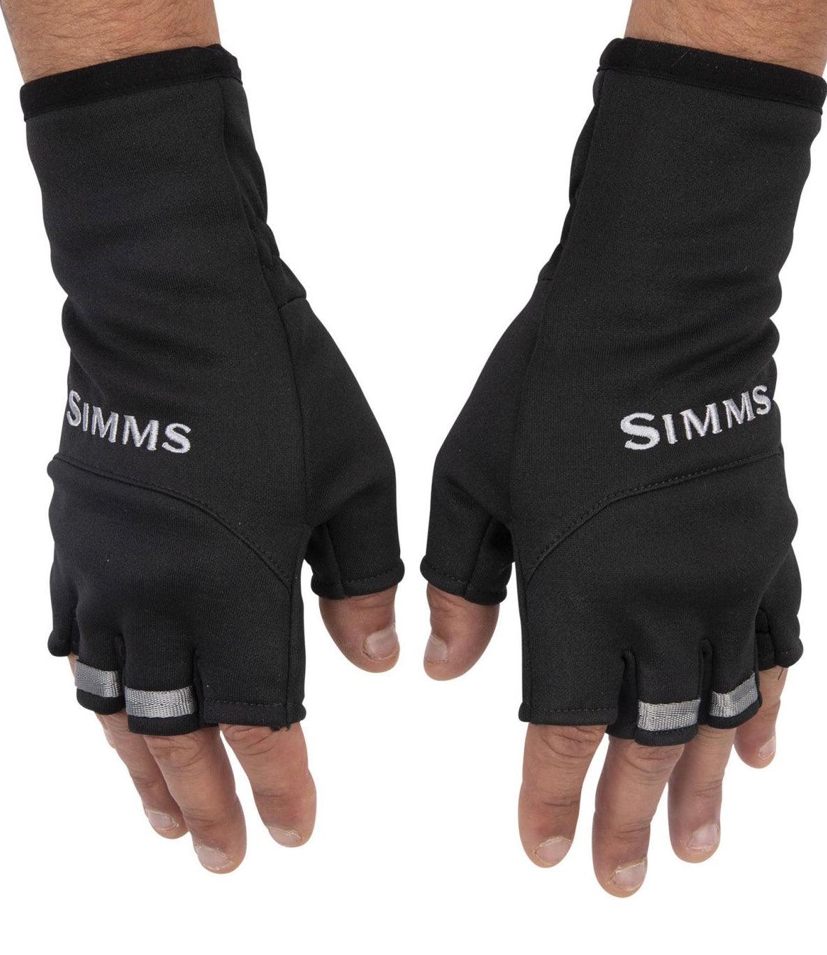 Simms Black Freestone Half-Finger Glove