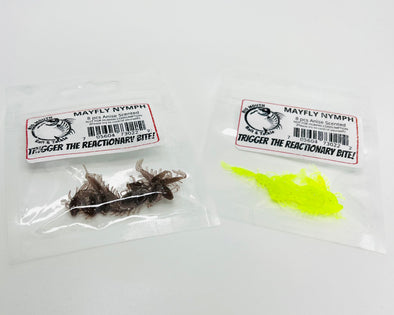 Big Mouth Bait & Tackle Plastics|Mayfly Nymph(8 pk)