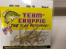 Team Crappie| Gold Aberdeen Hooks (18 PK)