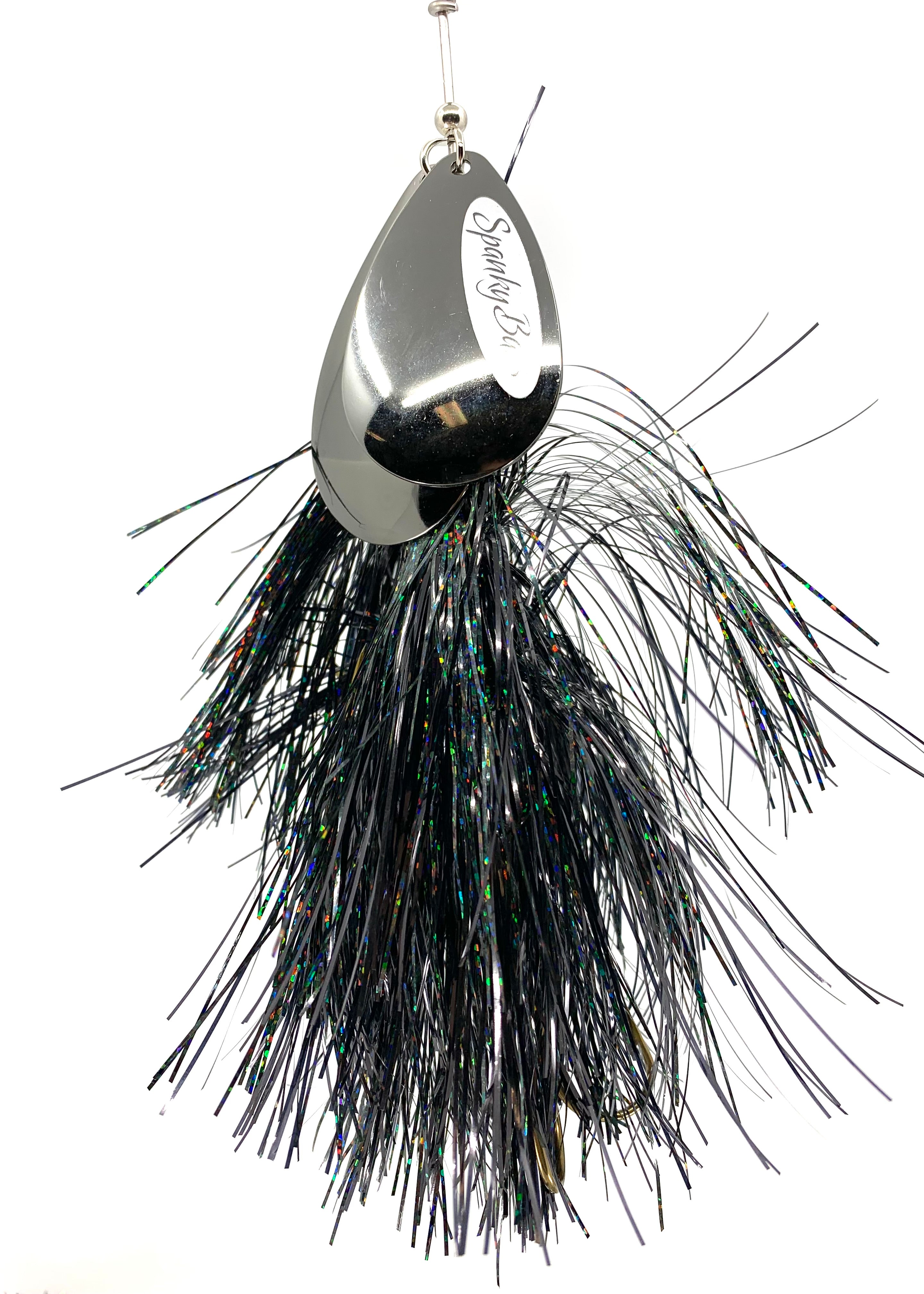 Double Showgirl 7.5 in Black Nickel Musky Spinner Lure