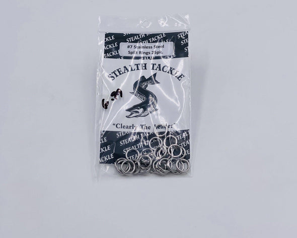 Stealth Tackle | Stainless Steel Split Rings (25 pk) - Taps and Tackle Co.