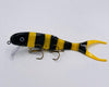 Bumblebee The Shallow Invader is a hybrid crank bait from Musky Innovations. The front half is hard plastic and the back half is a soft plastic replaceable tail. This construction gives the Shallow Invader a very unique swimming action unlike any other crank bait on the market. Baits sizes can be cast or trolled. 