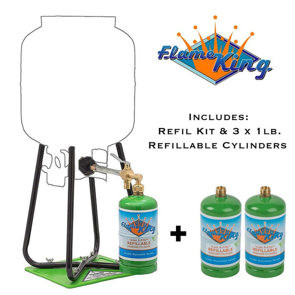 Flame King | Propane refill kit - Taps and Tackle Co.
