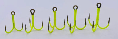 Custom Plasma Point Treble Hooks - UV Coated - 5 pack - Taps and Tackle Co.