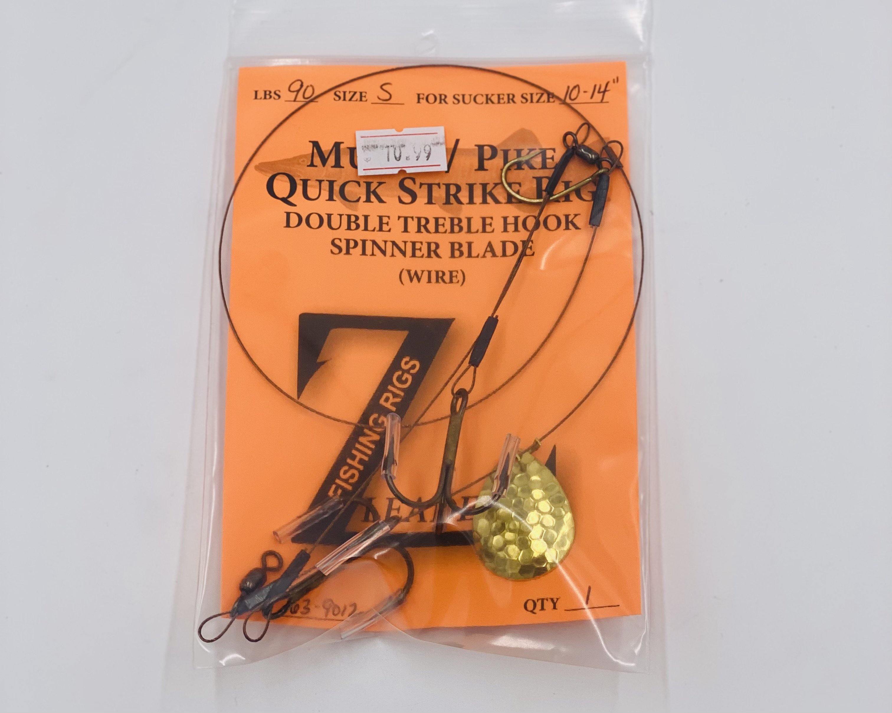Z Leaders  Musky Sucker Rigs Double Hook – Taps and Tackle Co.